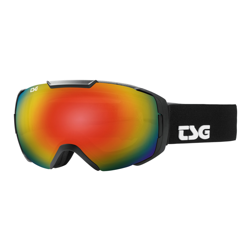 TSG Goggle One Solid Black Ranbow Chrome