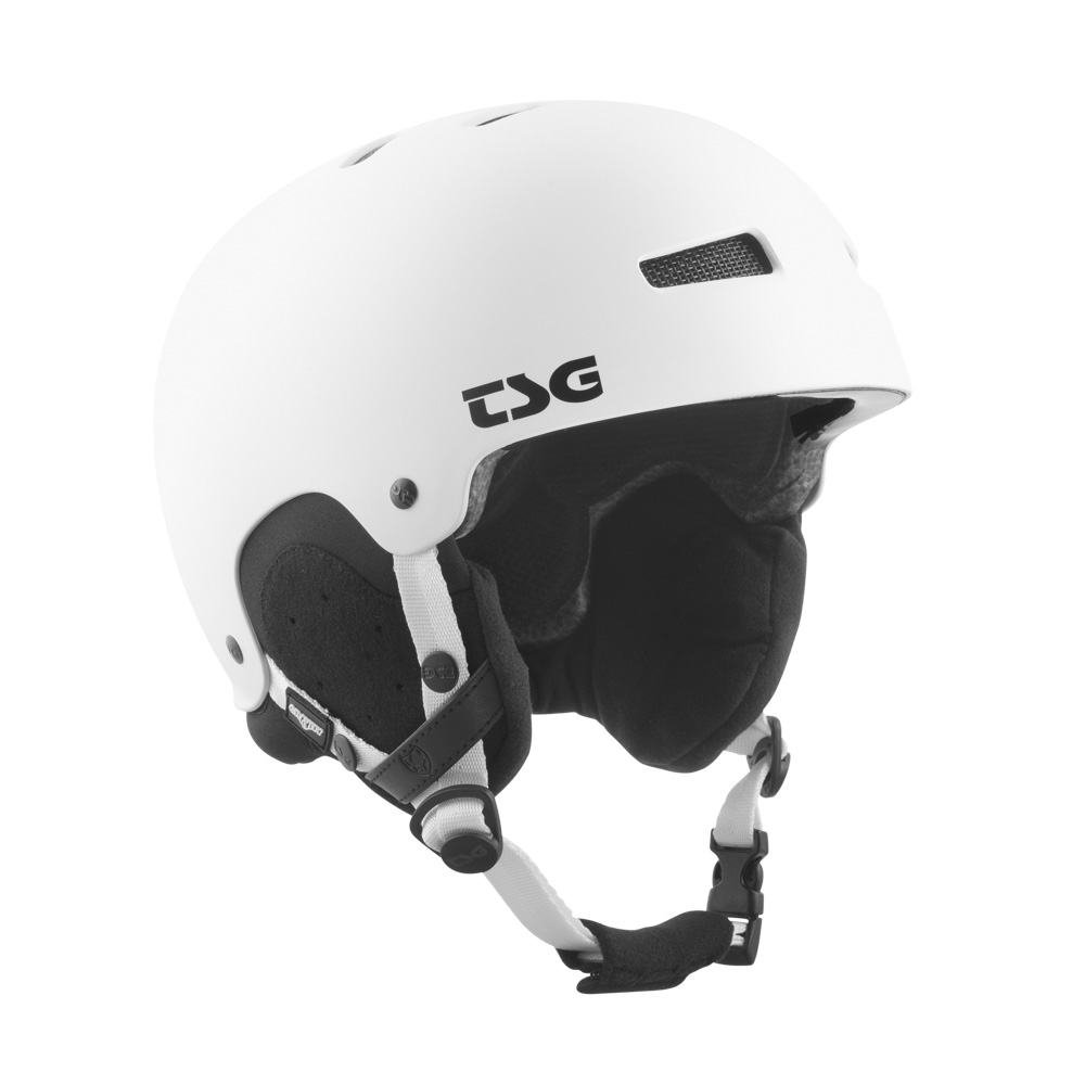 TSG Gravity Solid Color Satin White Helmet