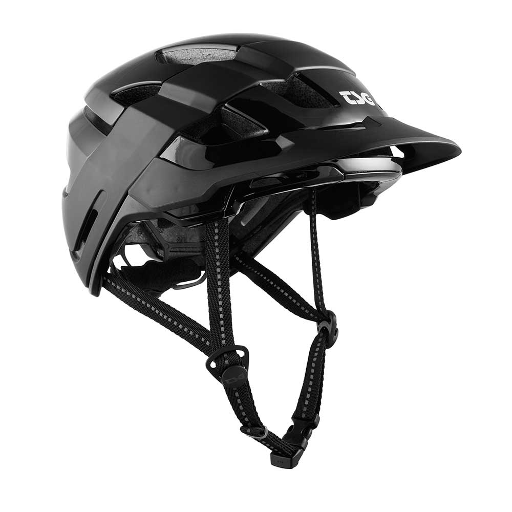 Tsg Pepper Solid Color Satin Black Helmet