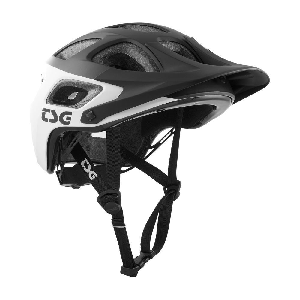TSG Seek Graphic Design Block White Black Helmet
