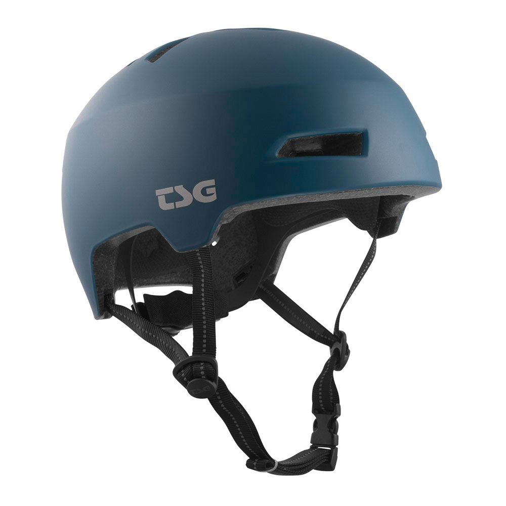 TSG Status Solid Color Satin Night Teal Helmet