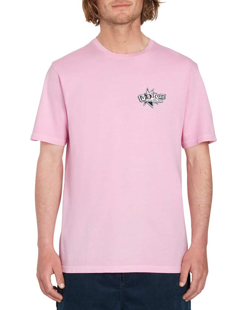 Volcom V Ent Lp Sst Reef Pink Ανδρικό T-Shirt