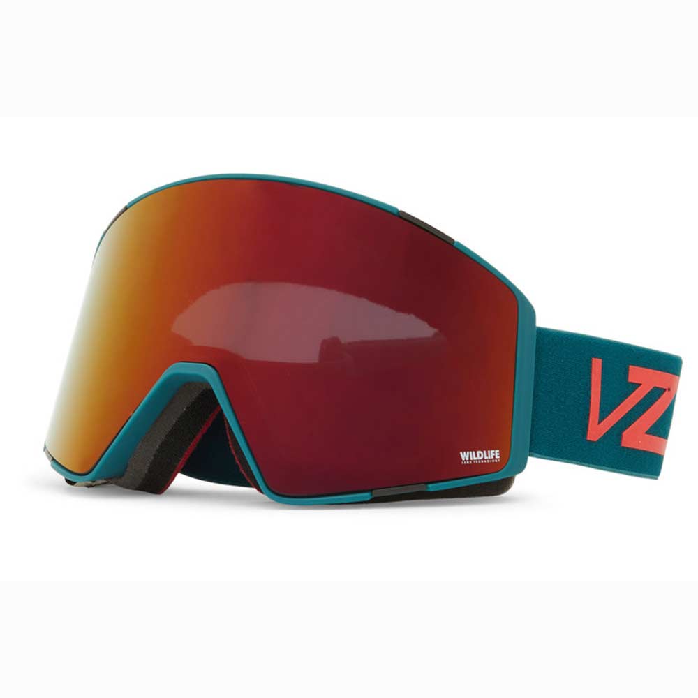 VonZipper Capsule Pacific Satin Black Fire Chrome+Bonus Lens Snow Goggle