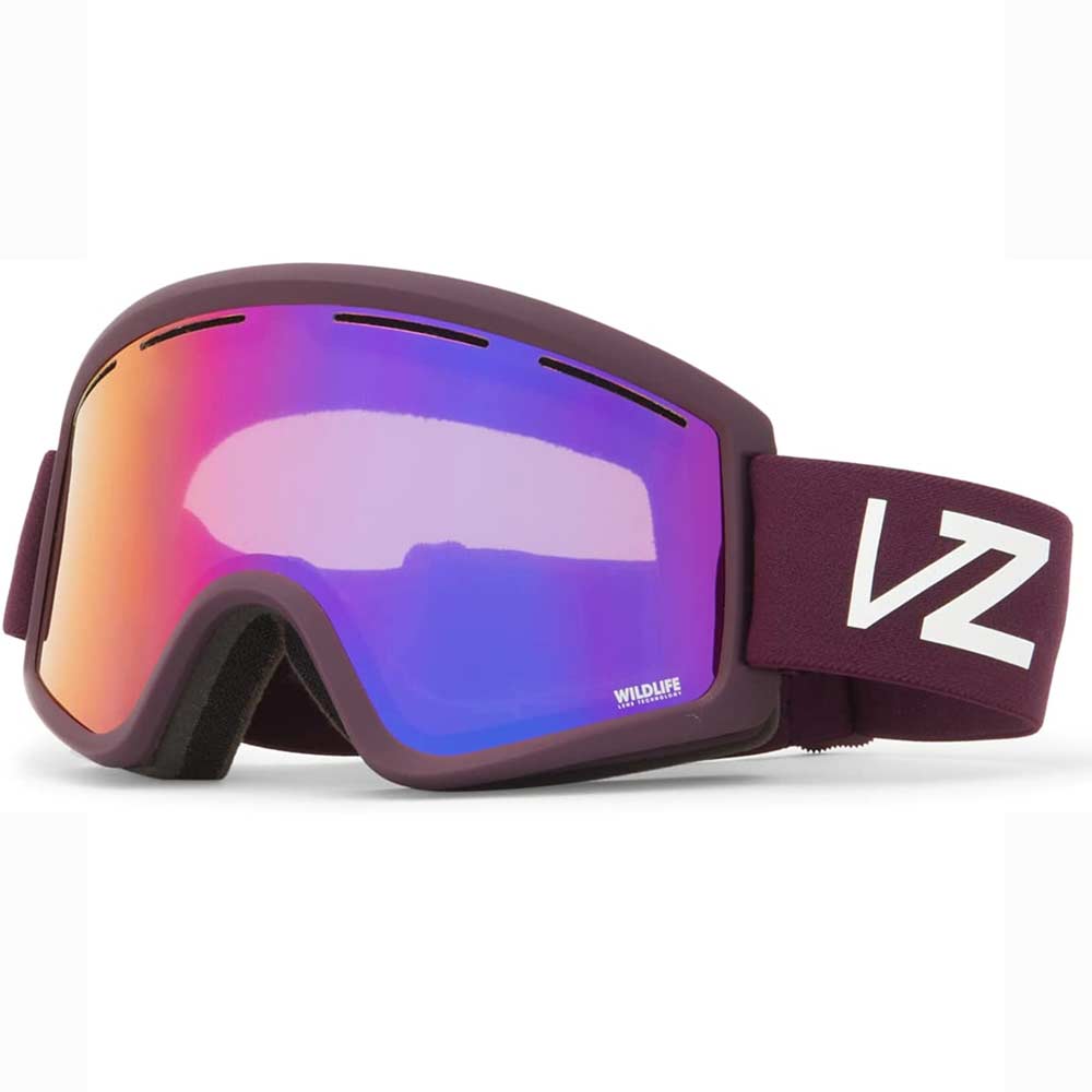 VonZipper Cleaver Acai Satin Cosmic Chrome +Bonus Lens Snow Goggle