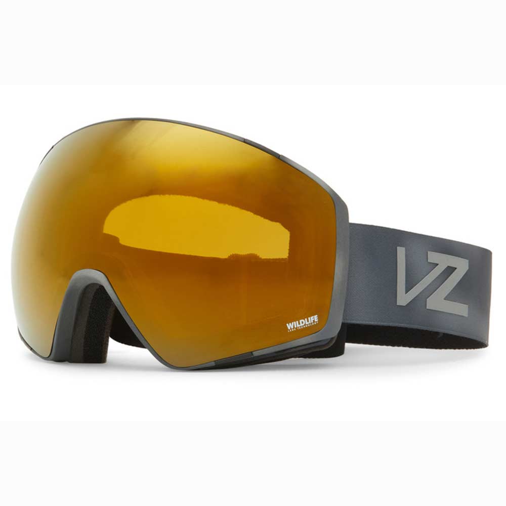 VonZipper Jetpack Gray Bird Bronze Chrome +Bonus Lens Snow Goggle