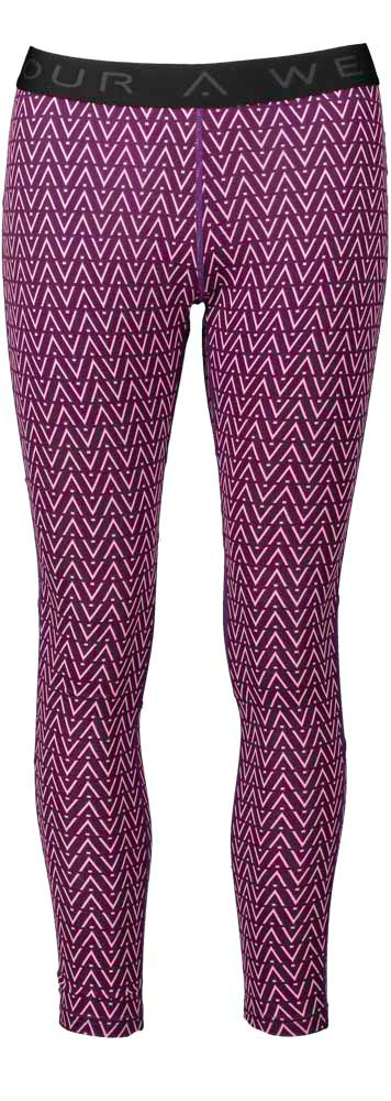 Wearcolour Shelter Grape Herringbone Women's Thermal Pants